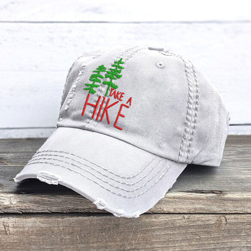 Take A Hike Baseball Cap Hat Gift For Hiker