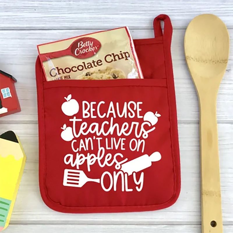 Teacher Gift, Potholder Teacher Gift, Oven Mitt Teacher Gift