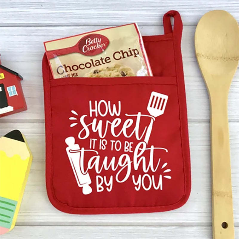 Teacher Gift, Potholder Teacher Gift, Oven Mitt Teacher Gift