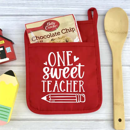 Teacher Gift, Potholder Teacher Gift, Oven Mitt Teacher Gift