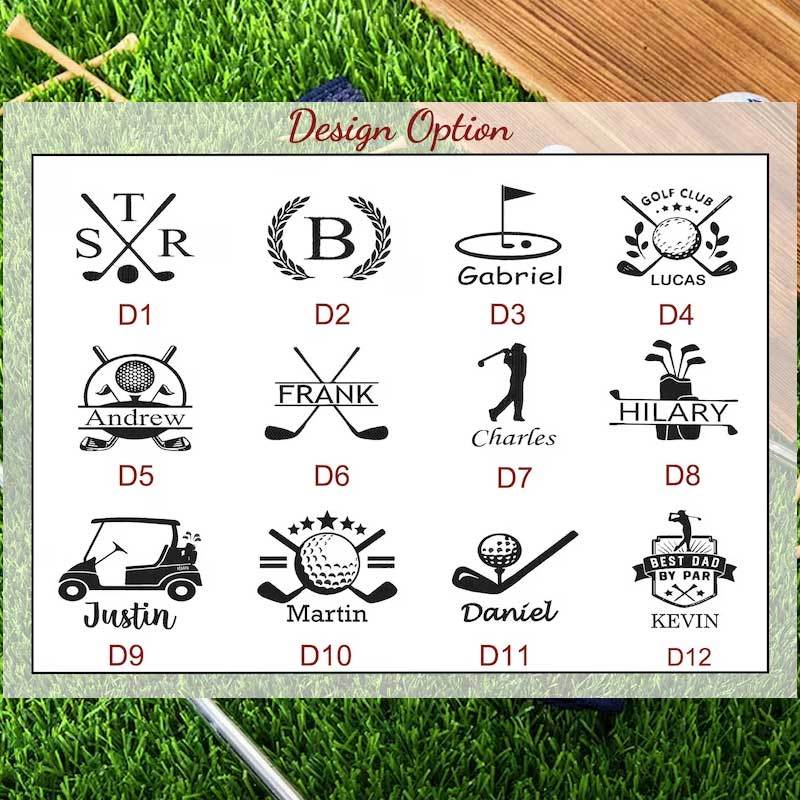 Personalized Golf Gift for Him with Embroidered Name Golf Lover Gift