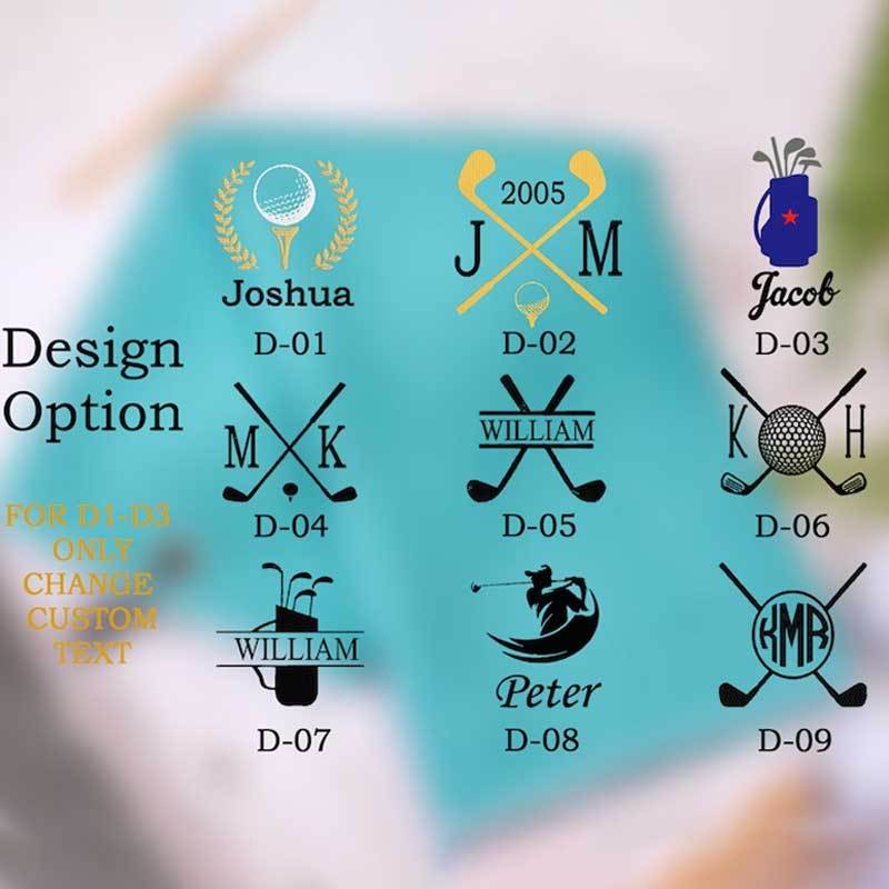 Personalized Golf Gift for Him with Embroidered Name Golf Lover Gift