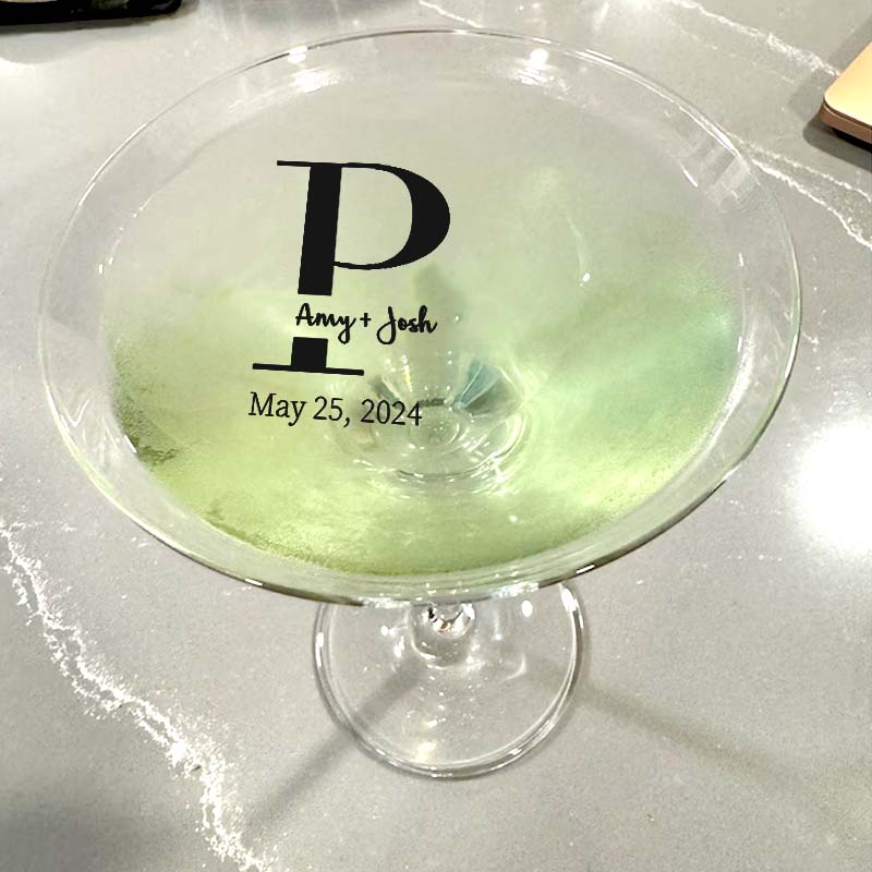 EDIBLE CLEAR circle wedding drink toppers custom edible drink topper