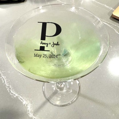 EDIBLE CLEAR circle wedding drink toppers custom edible drink topper