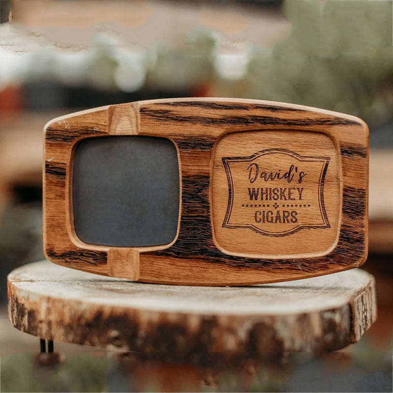Toasted White Oak Whisky & Cigar Tray/ Groomsmen Gift