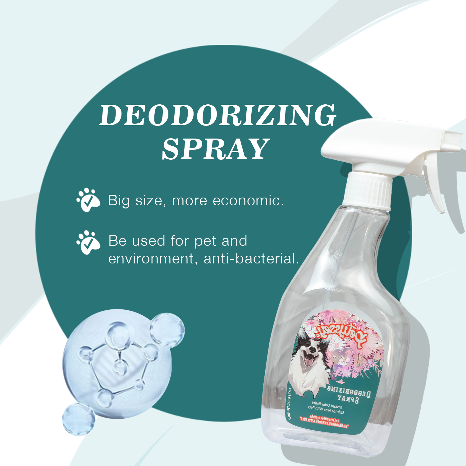 Pet Carpet Bathroom Odor Eliminator Deodorant Spray