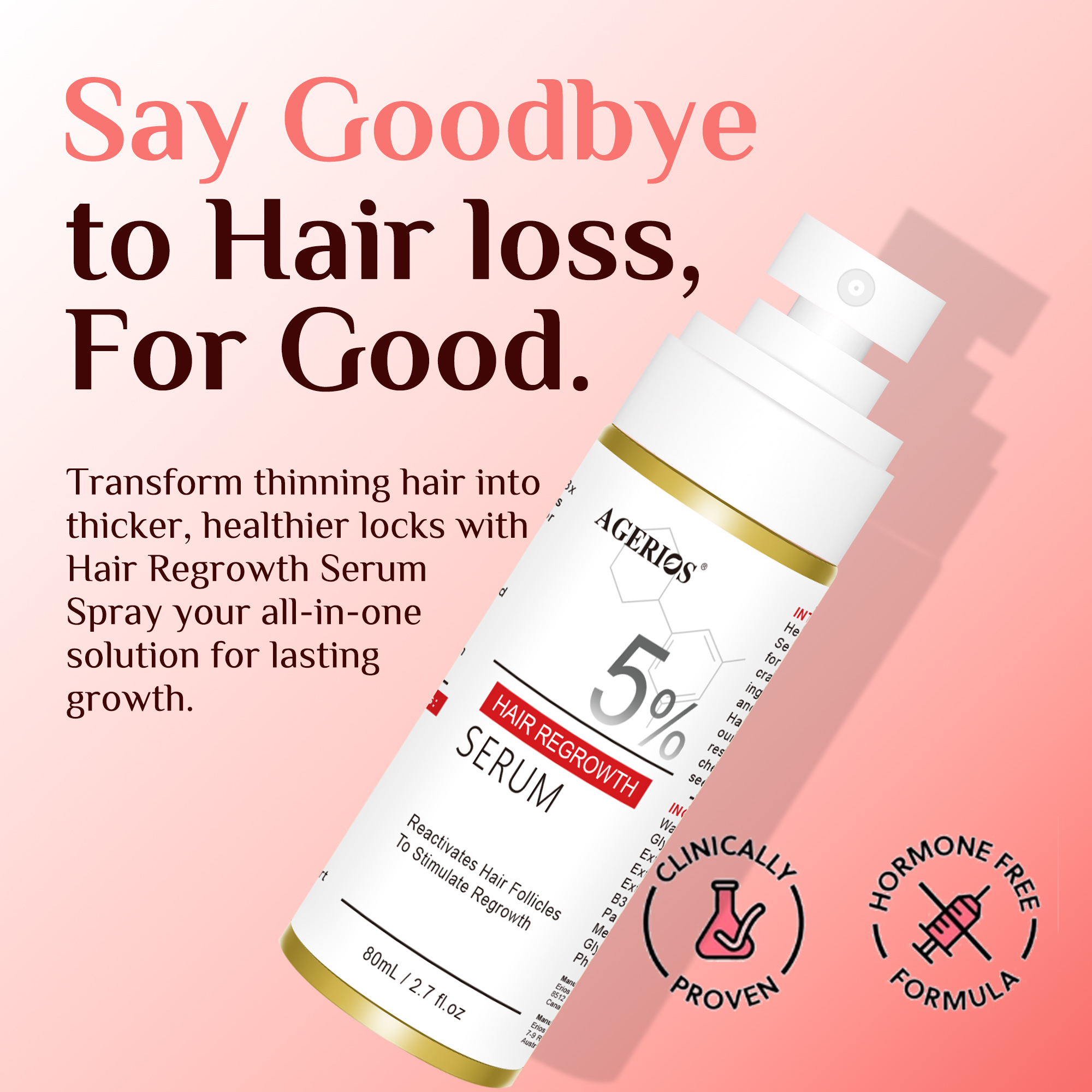 AGerios Plant Hair Growth Spray