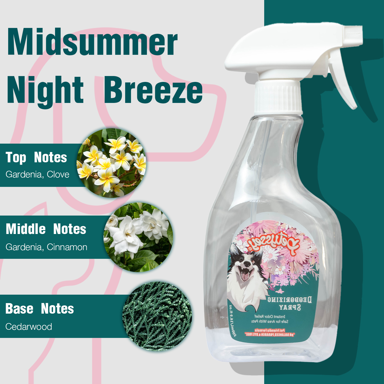 Pet Carpet Bathroom Odor Eliminator Deodorant Spray