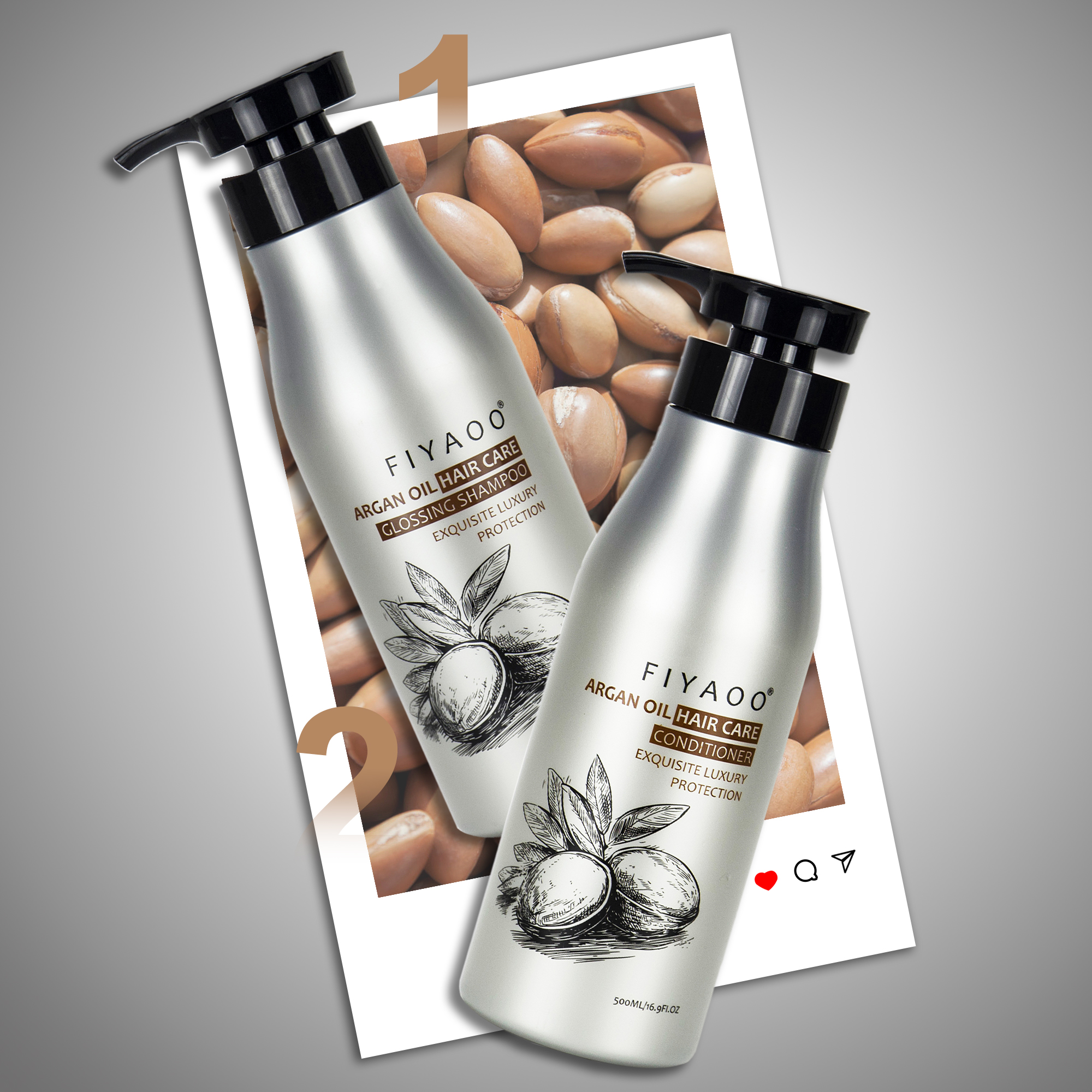 Fiyaoo Argan Shampoo Luxuriously 