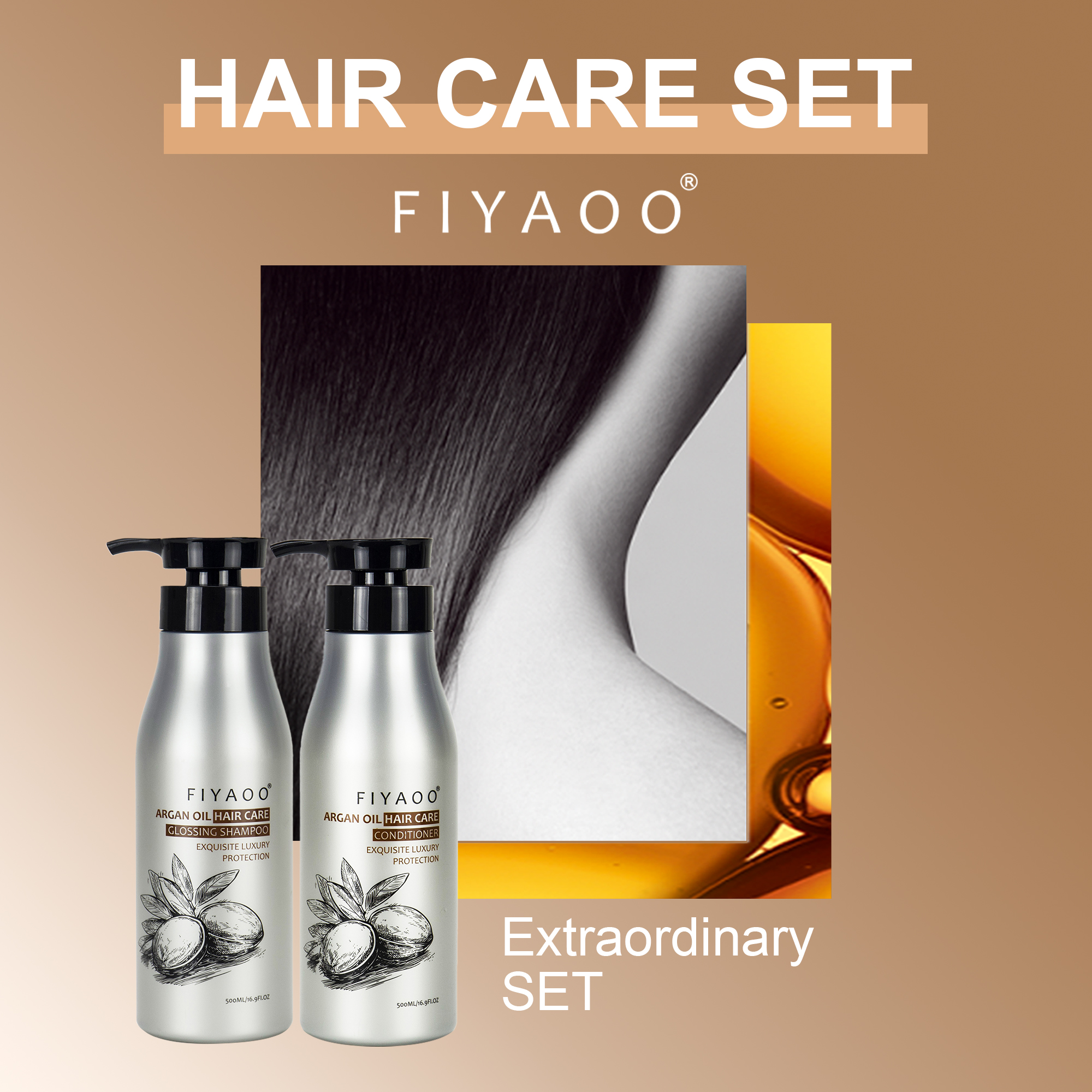 Fiyaoo Argan Shampoo Luxuriously 