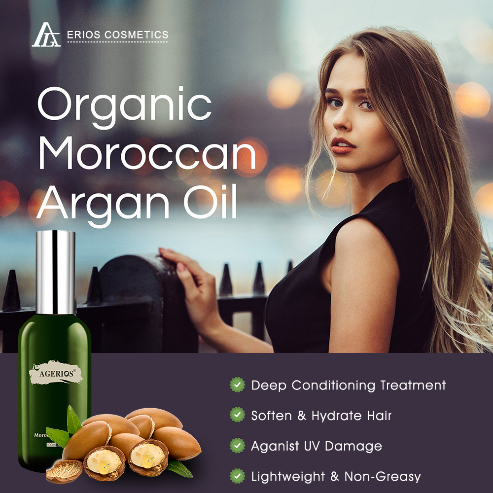 Agerios Moisturizing Anti Frizz Moroccan Argan Oil Private Label 100ml