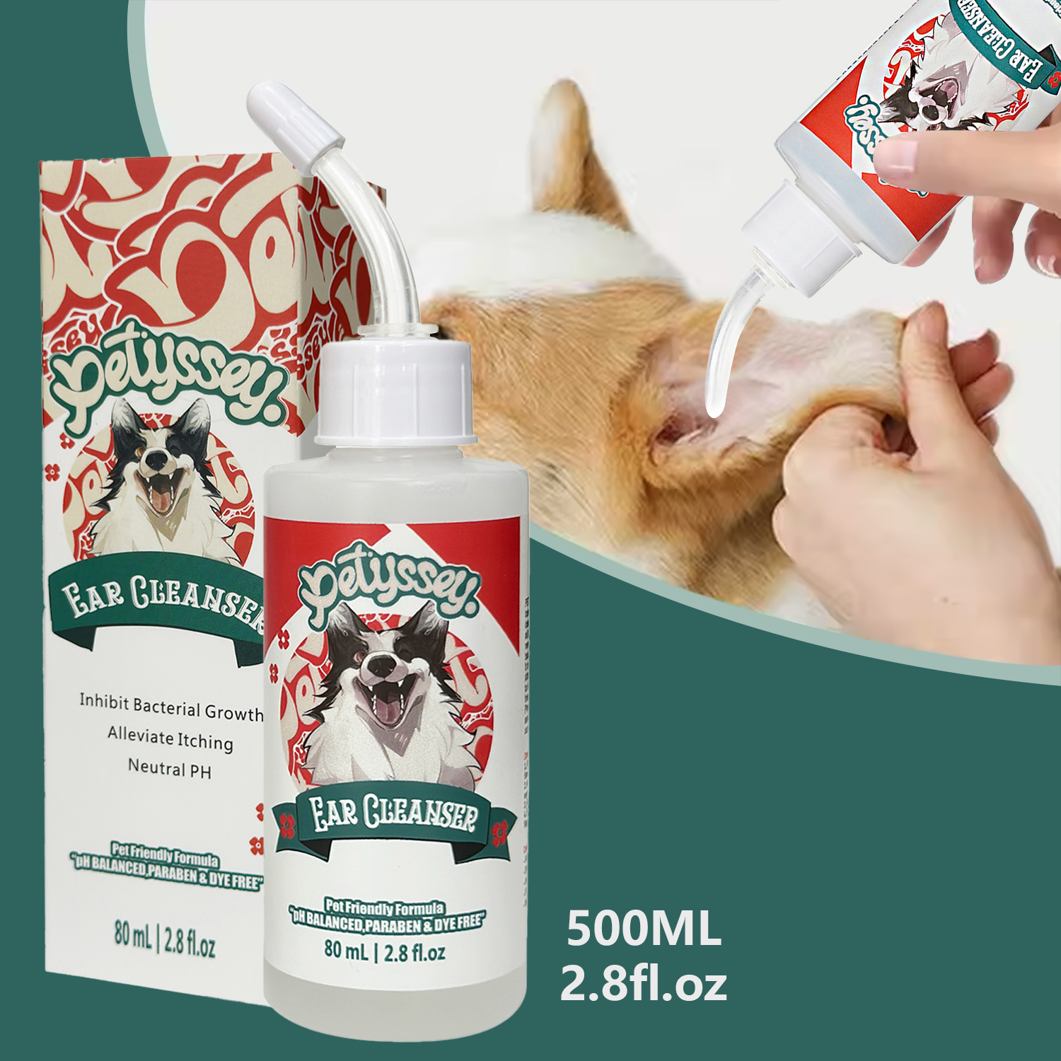  Sensive Ears Irritation Dog Ear Cleaner
