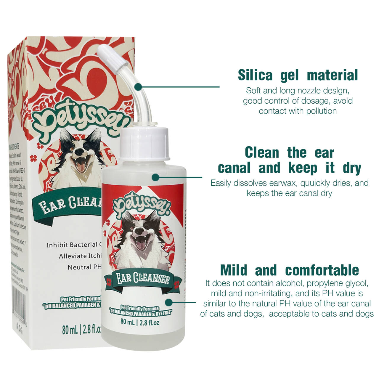  Sensive Ears Irritation Dog Ear Cleaner