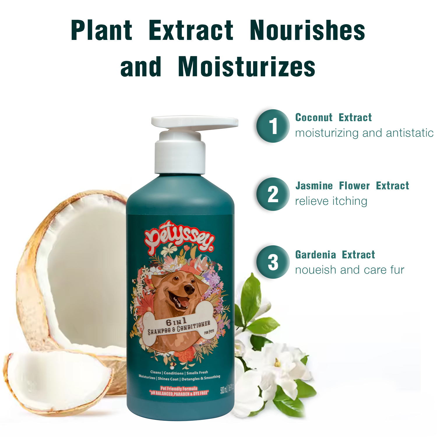 6 in 1 Skin Care Deeply Cleaning Shampoo Conditioner