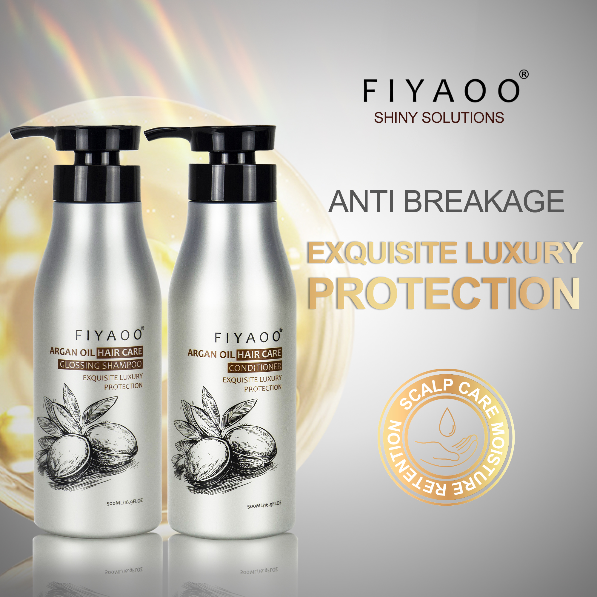 Fiyaoo Argan Shampoo Luxuriously 