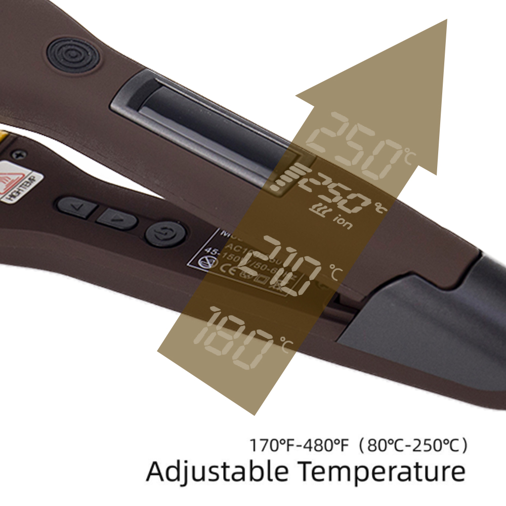  Hair Straightener Titanium Flat Iron 