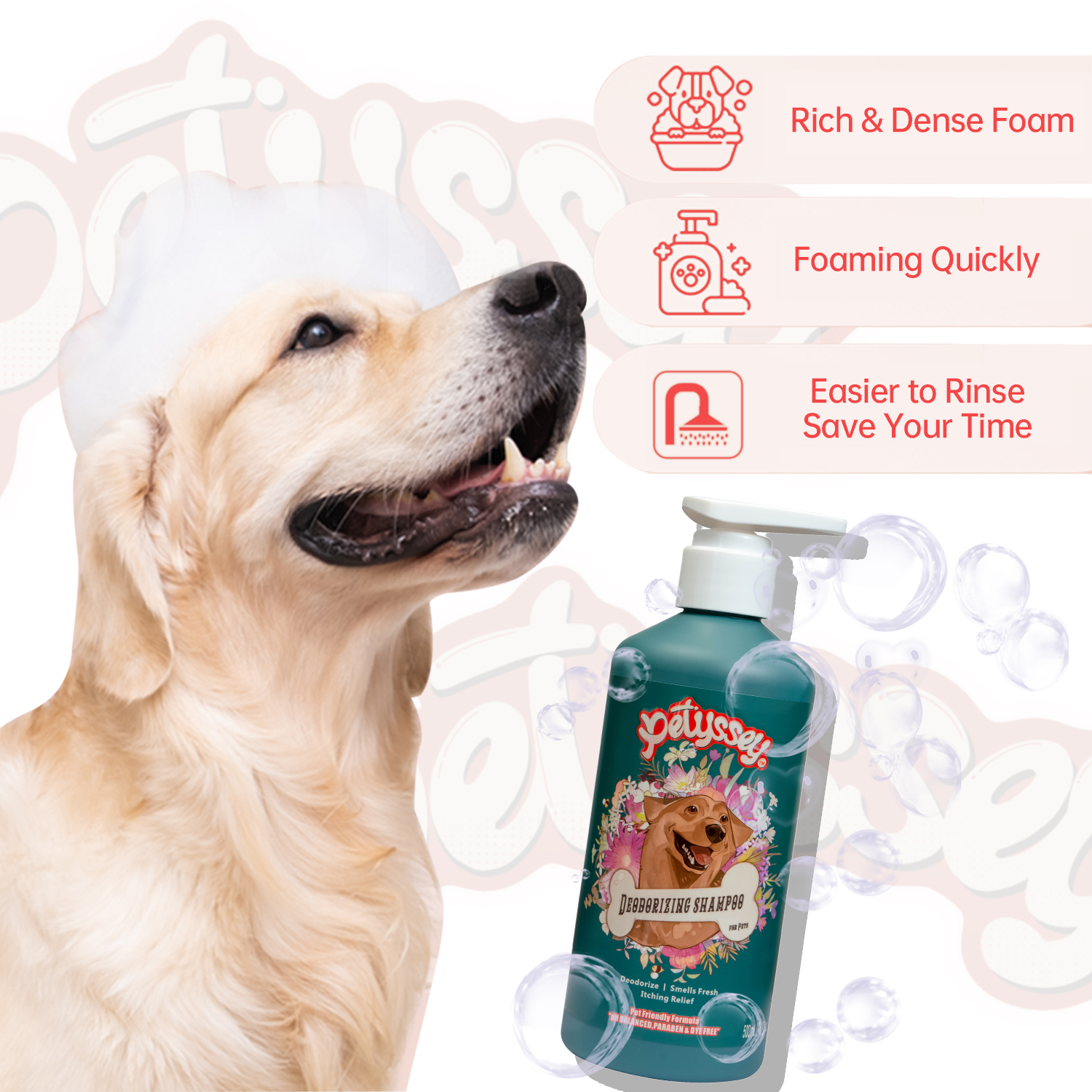 Eco-friendly Deodorizing Shampoo for Pets