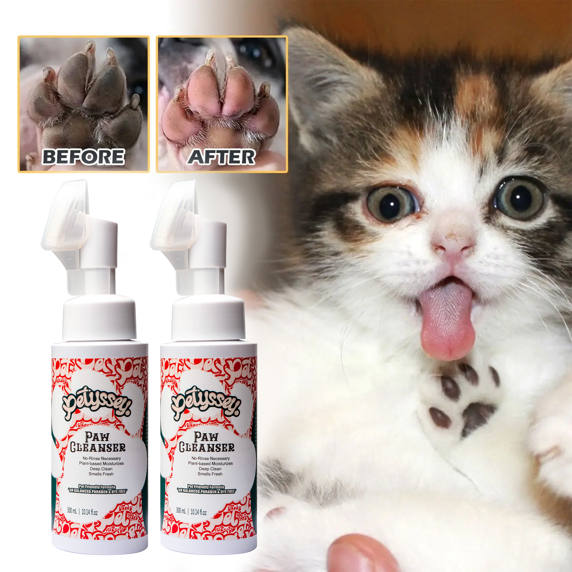  Free Wash Scrub Pet Paw Cleaner