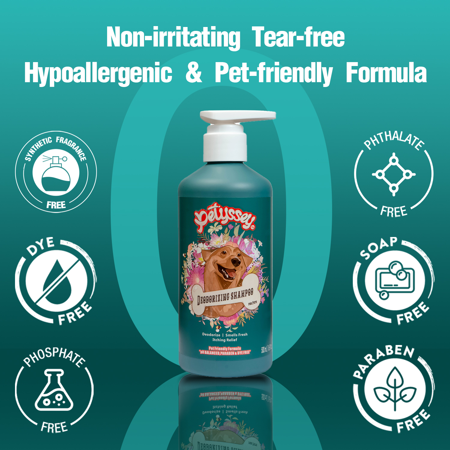 Eco-friendly Deodorizing Shampoo for Pets