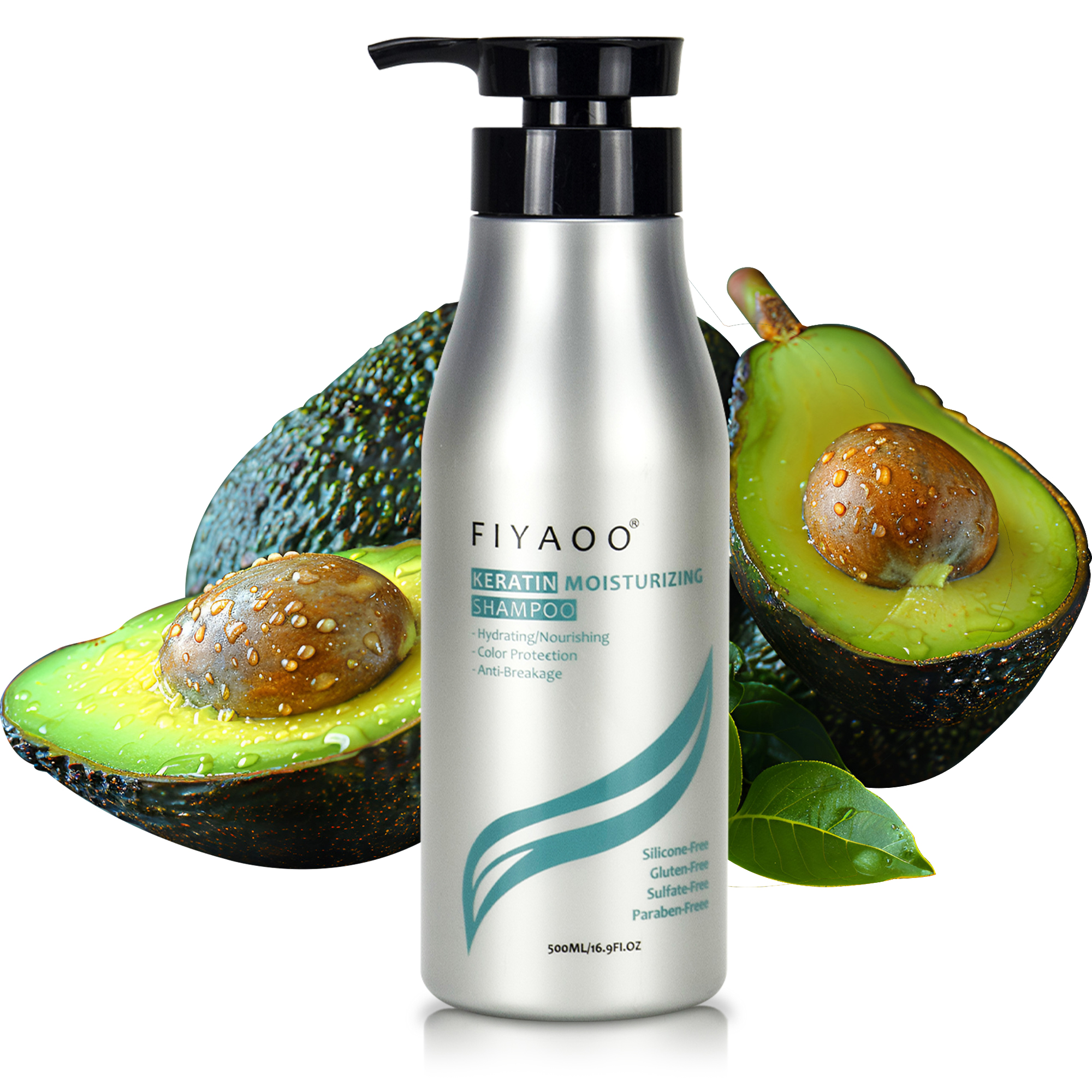 Fiyaoo Hyaluronic Acid Infused Keratin Shampoo