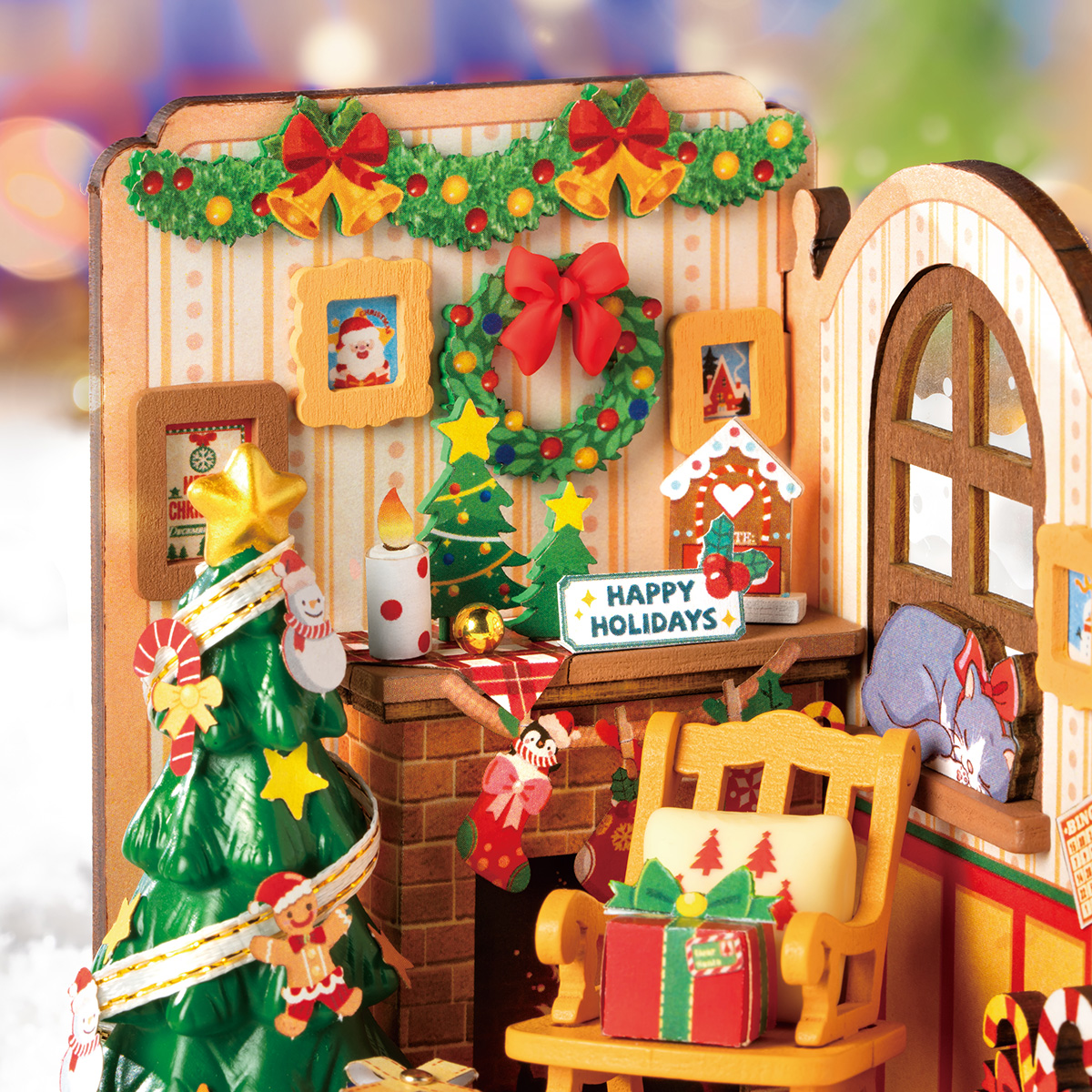 Rolife DIY Miniature House - Christmas Fireplace DS041