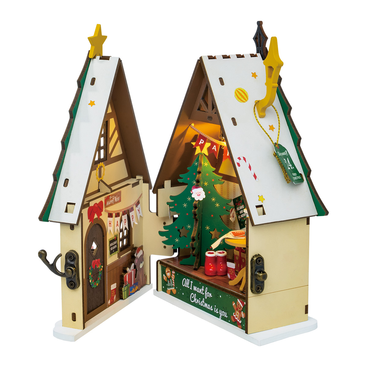 Rolife DIY Miniature House - Twinkling Christmas House DS036