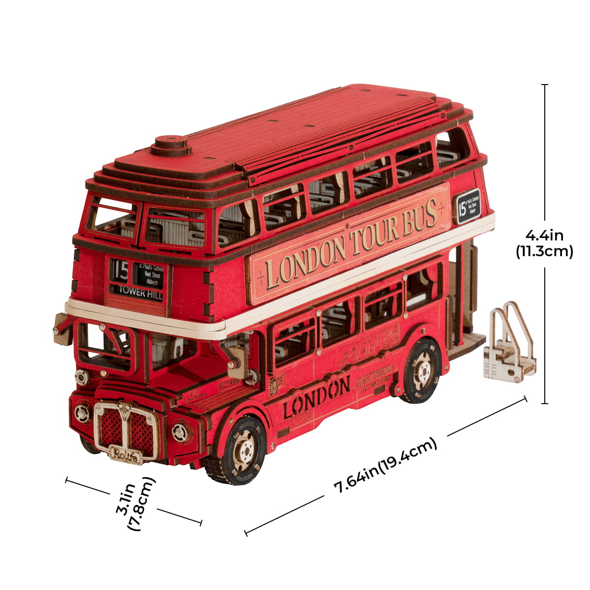 Rolife 3D Wooden Puzzle- London Bus