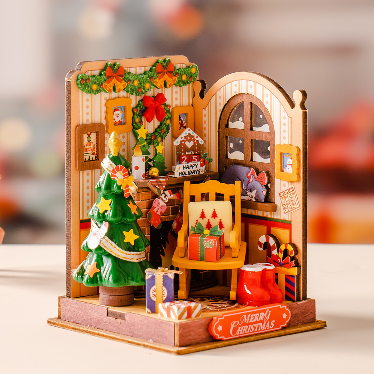 Rolife DIY Miniature House - Christmas Fireplace DS041