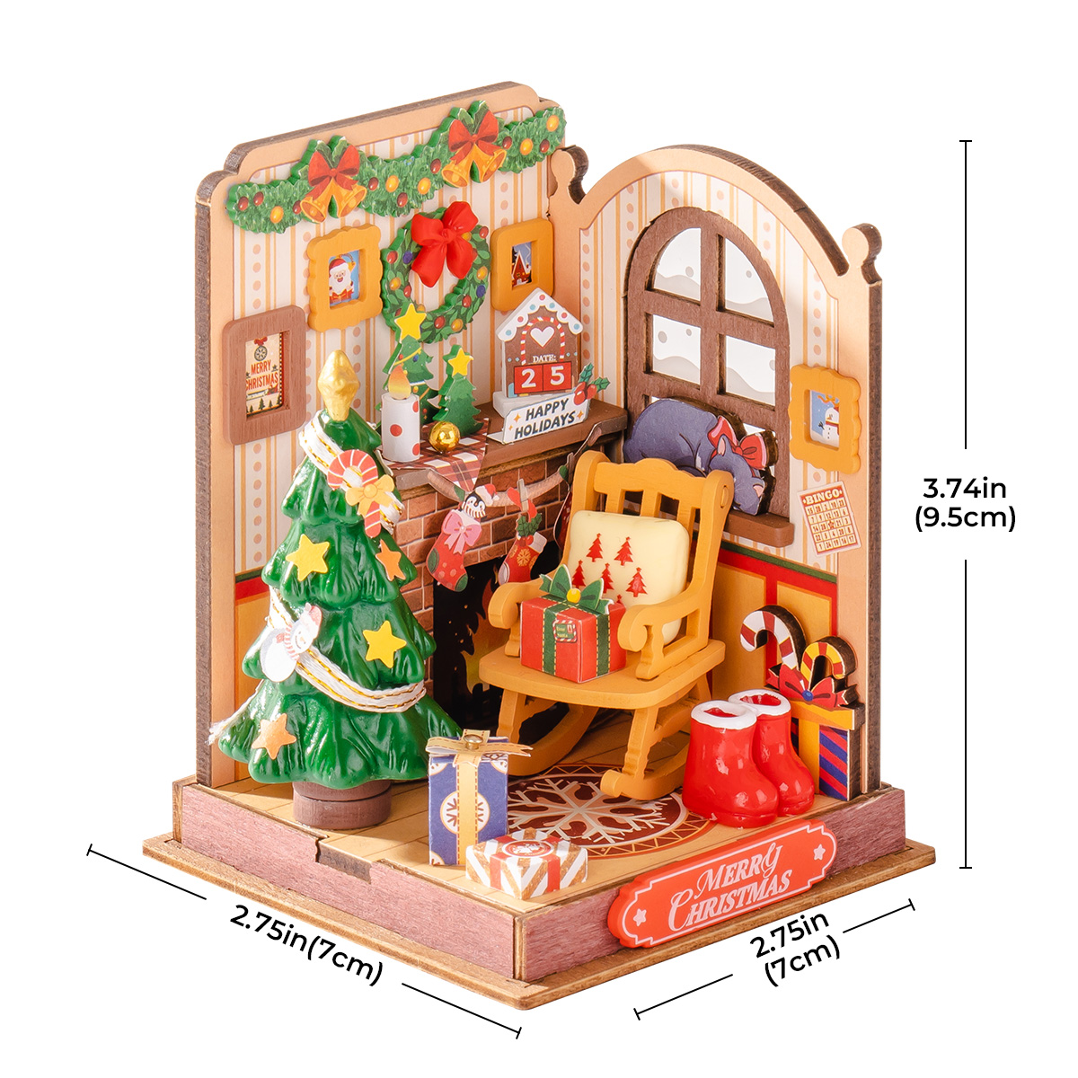 Rolife DIY Miniature House - Christmas Fireplace DS041