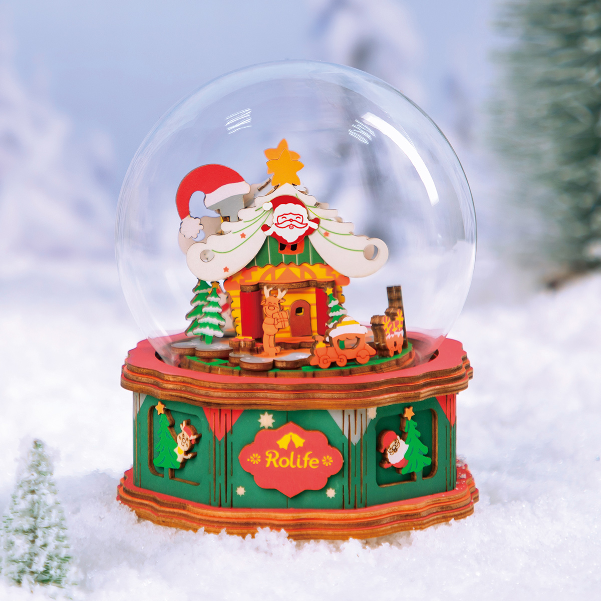 Rolife Music Box - Christmas Town AM46