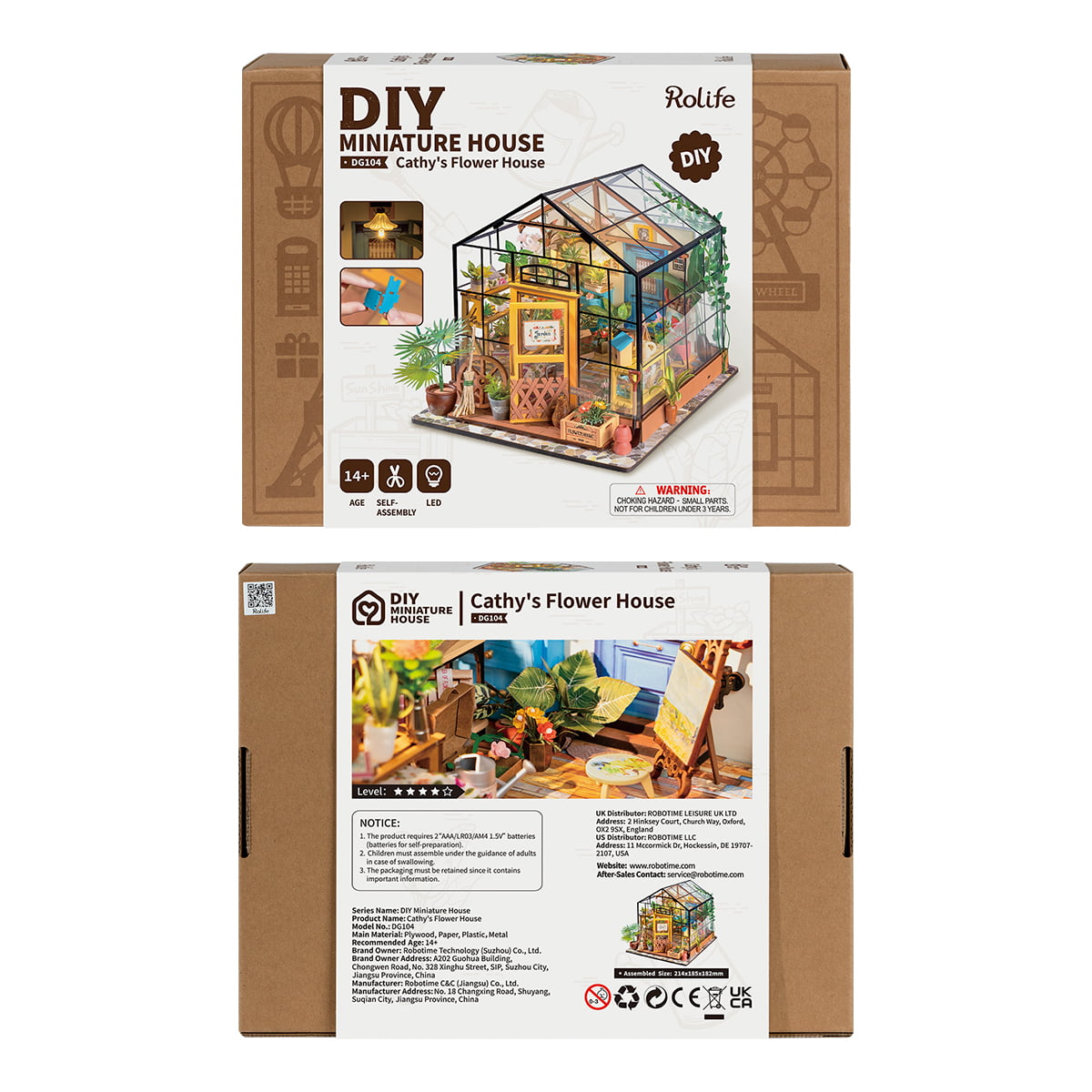Rolife DIY Miniature House - Cathy's Flower House DG104