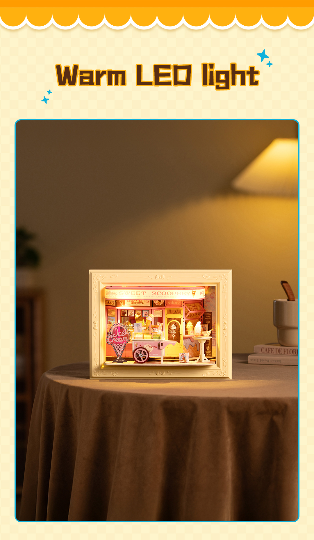 Rolife Sweet Scoopery Ice Cream 3D Wooden Puzzle DP002 – Rolife