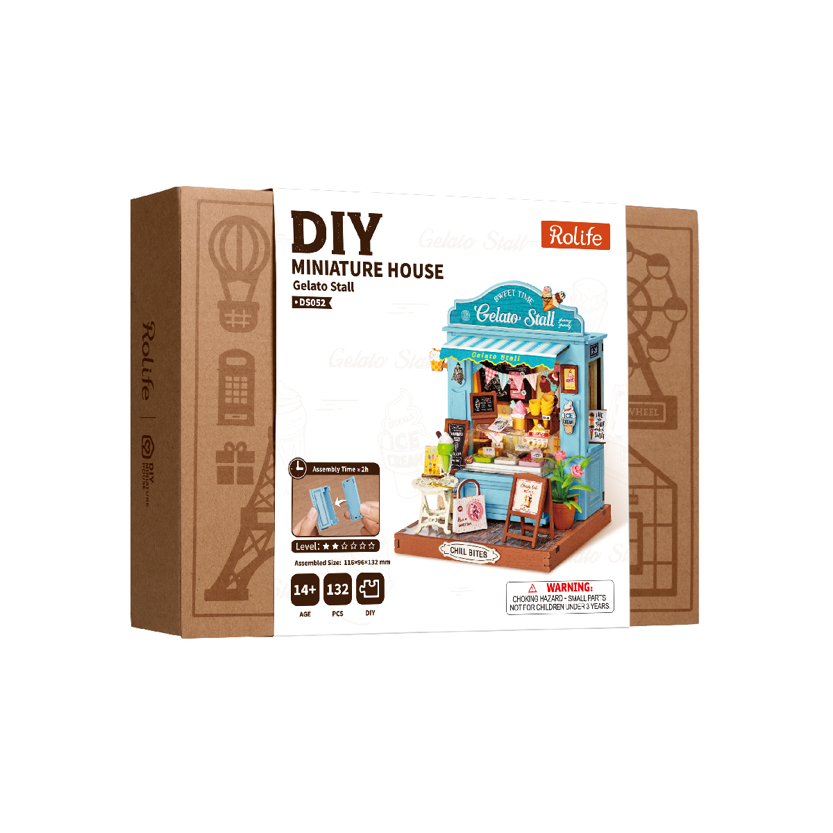 Rolife DIY Miniature House - Magasin de stand de gelato DS052