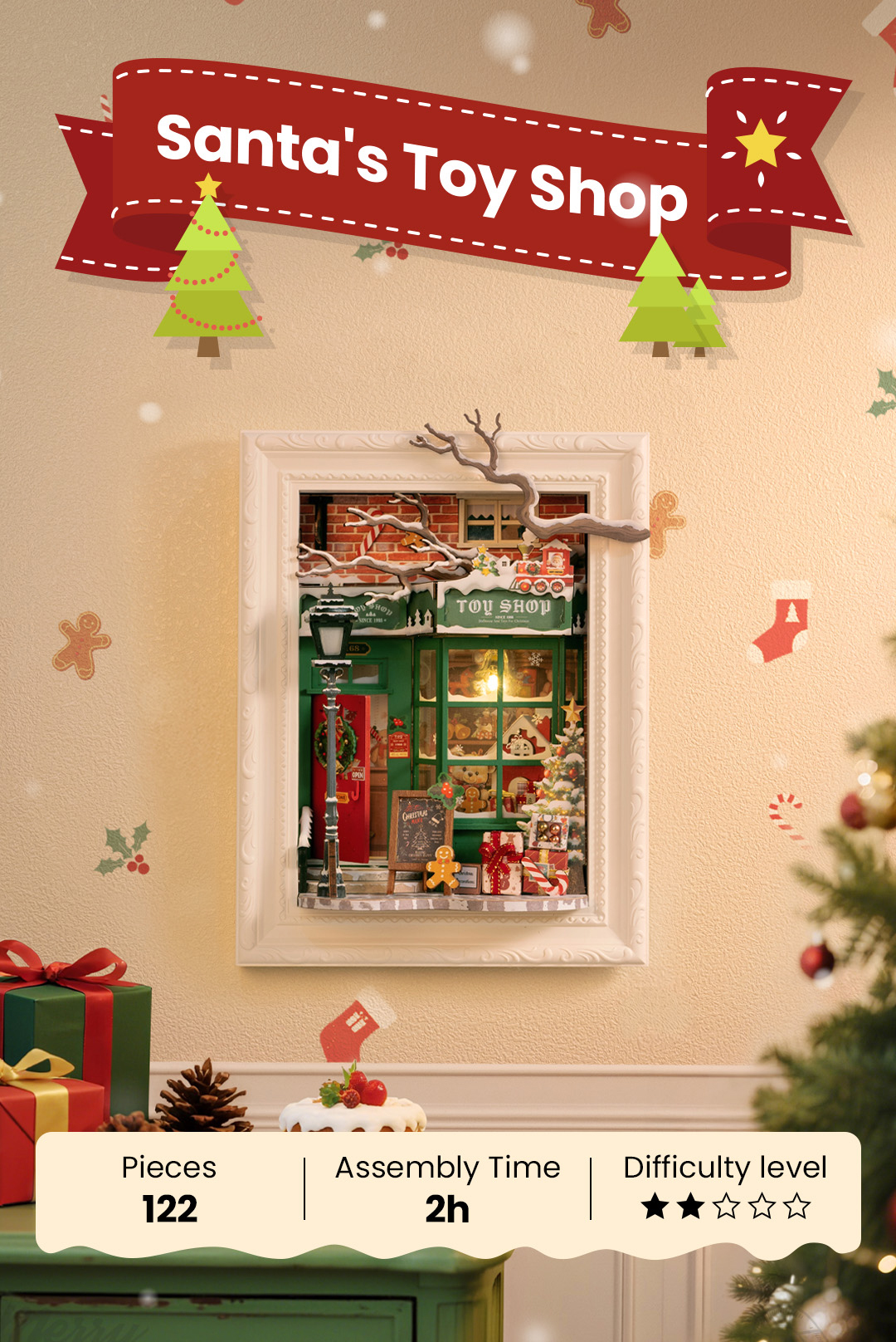 Rolife 3D Wooden Puzzle - Santa's Toy Shop DP006