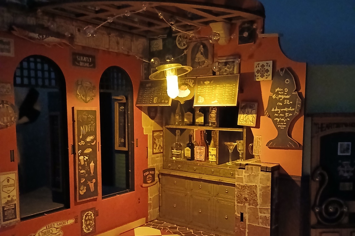 Building a Cozy Miniature Pub: The Rolife Cheers Bar & Dining Lights-On Moment