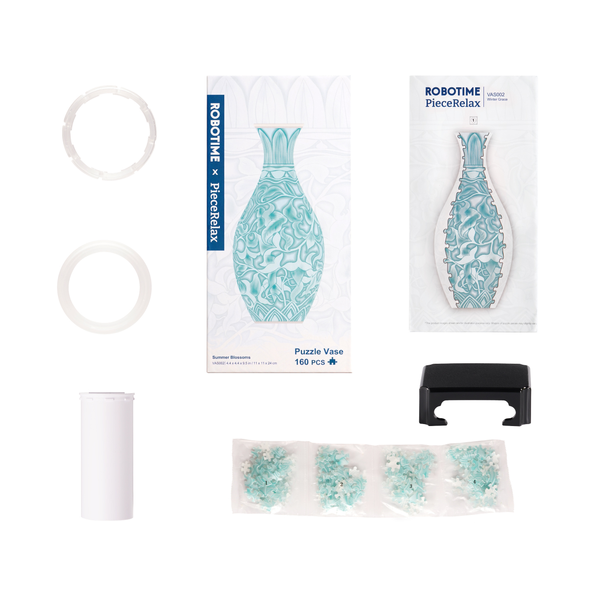 Puzzle Vase Summer Blossoms Emerald Garden VAS002