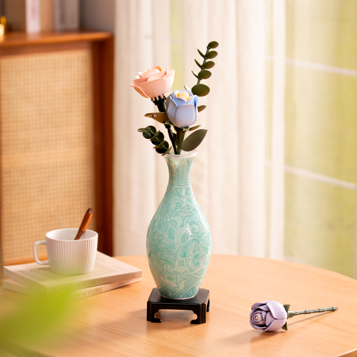 Puzzle Vase Summer Blossoms Emerald Garden VAS002