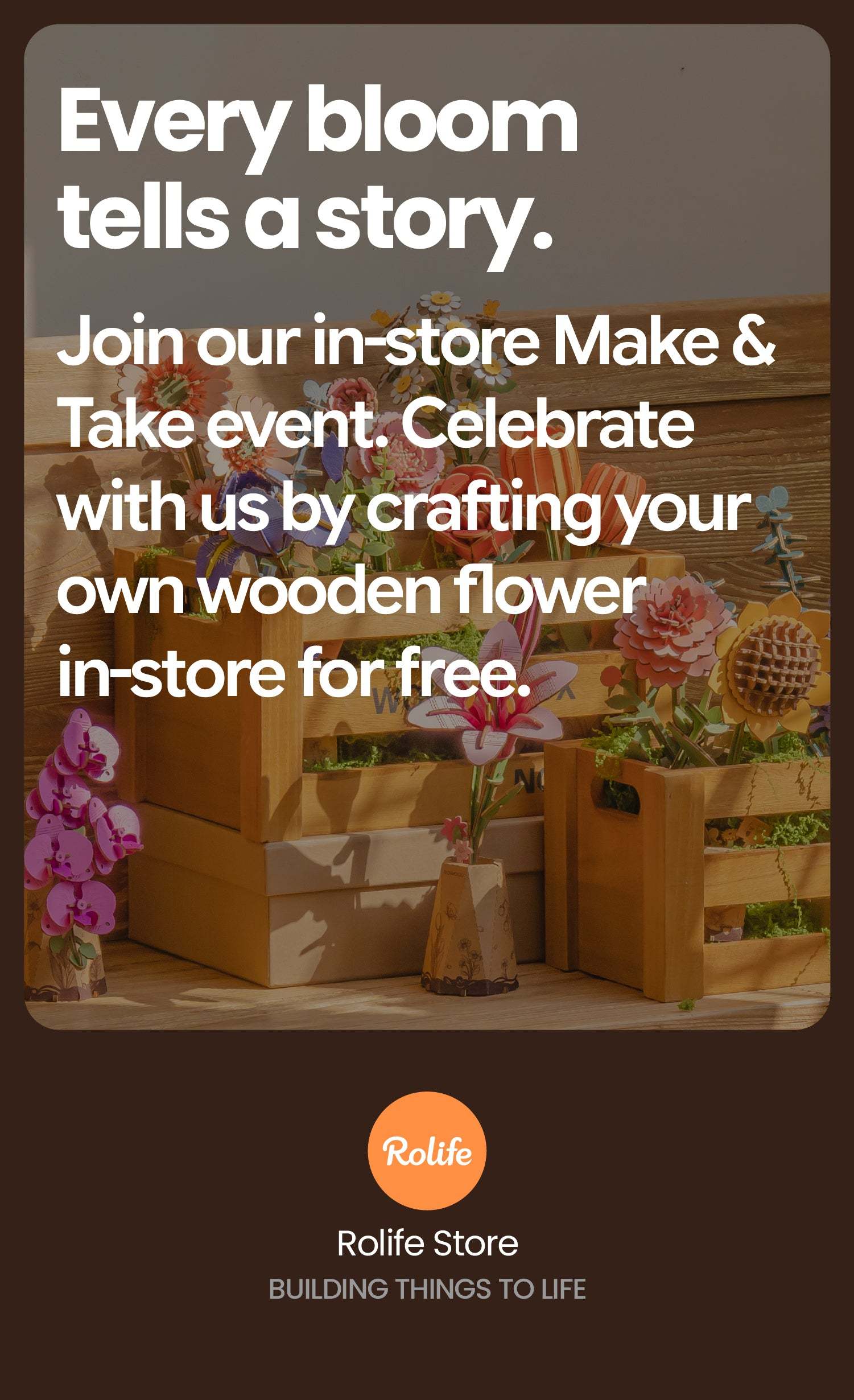 Join Rolife in-store Make & Take event