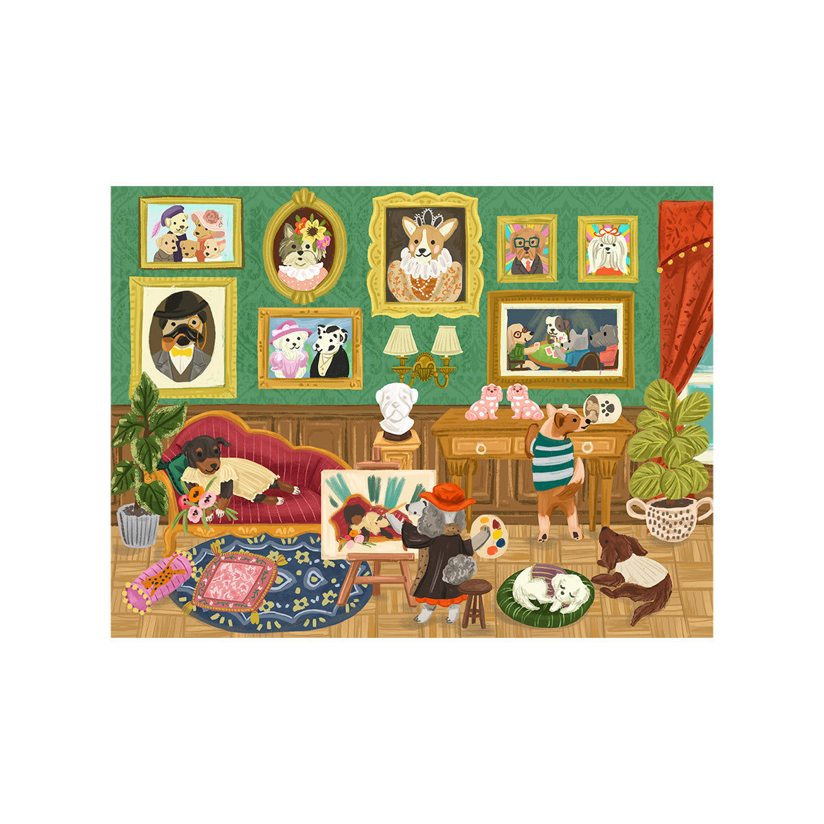 Rolife Doggie Art Gallery 1000 Piece Jigsaw Puzzle PT008