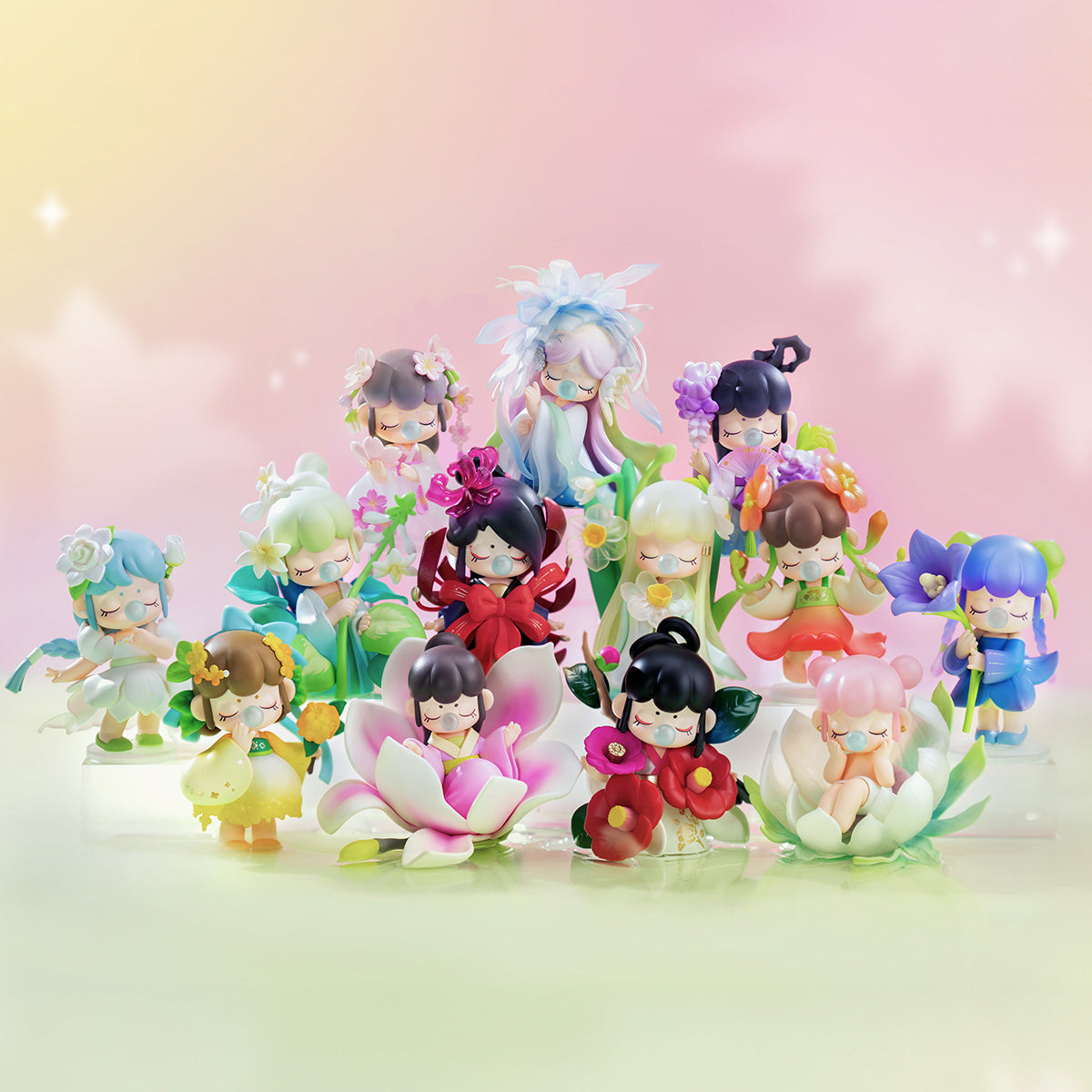 NANCI ナンシー FLOWER STORIES 花の物語　椿　ピンク Rolife Nanci'sNanci's Flower Stories Surprise Figure Dolls