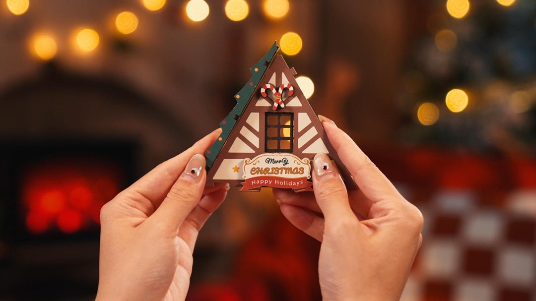 The roof from the Twinkling Christmas House kit