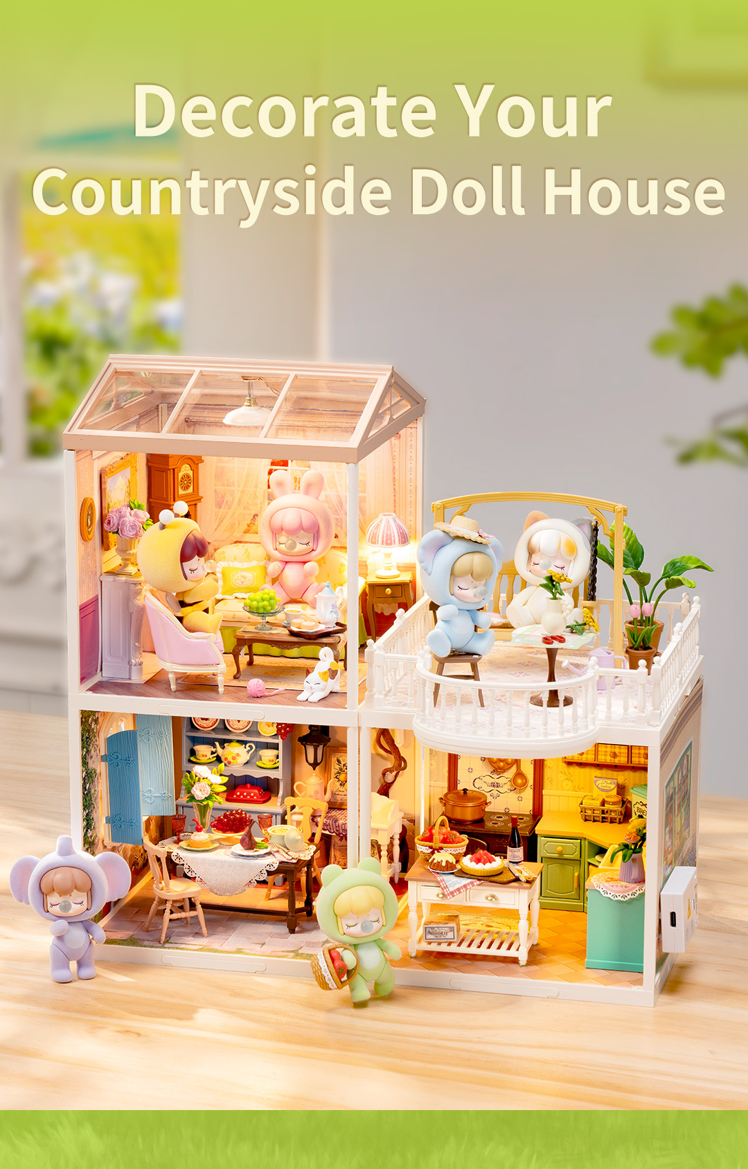 Rolife Holiday Tea Time DIY Miniature House DW023 – Rolife