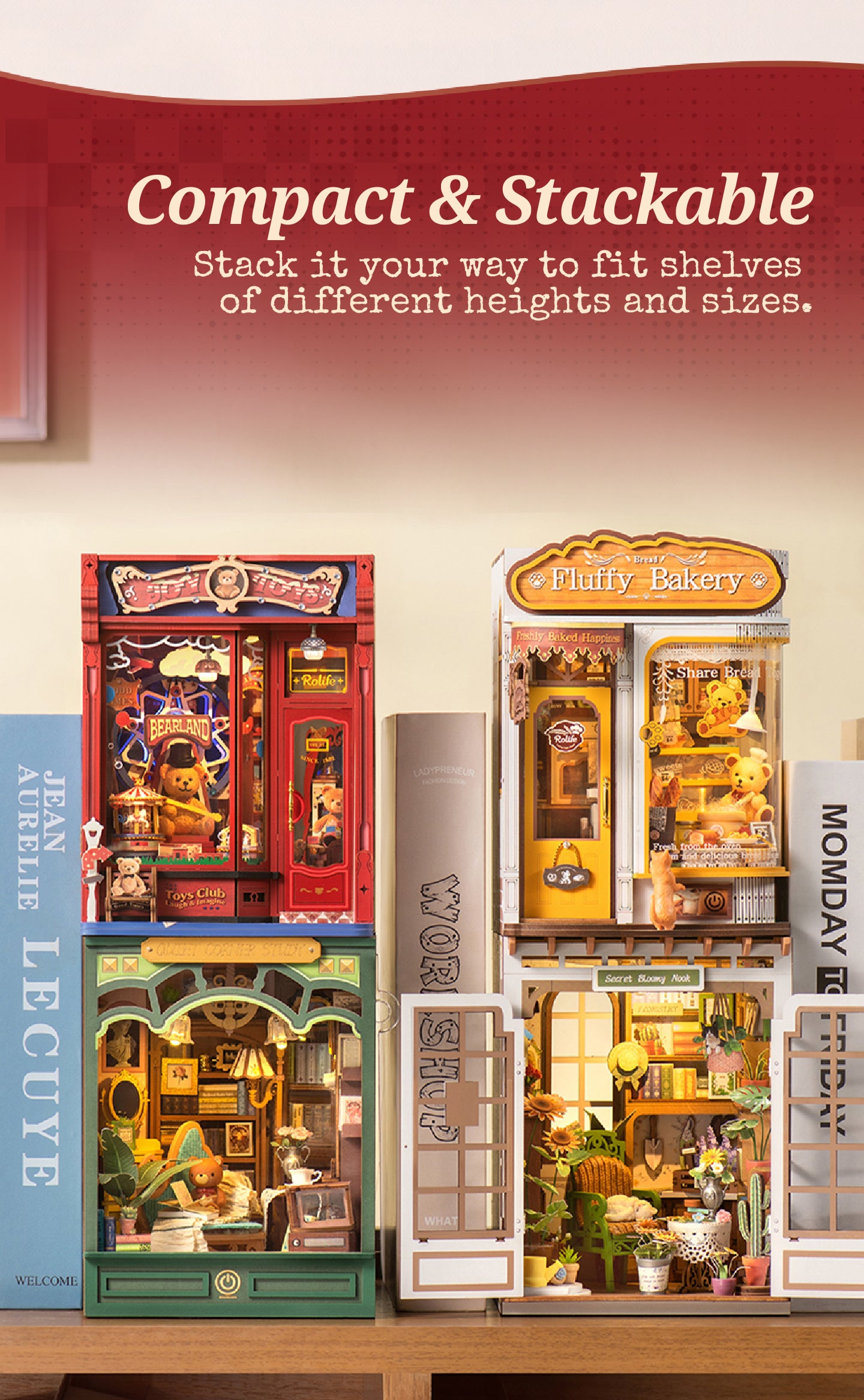 Joy Toys completed product lifestyle display