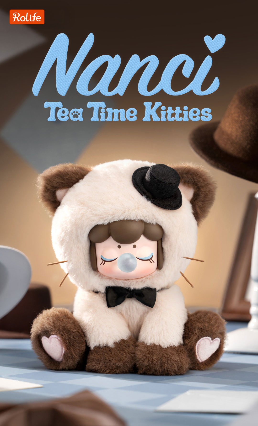 Rolife Nanci's Tea Time Kitties Surprise Plush Dolls MNDXX