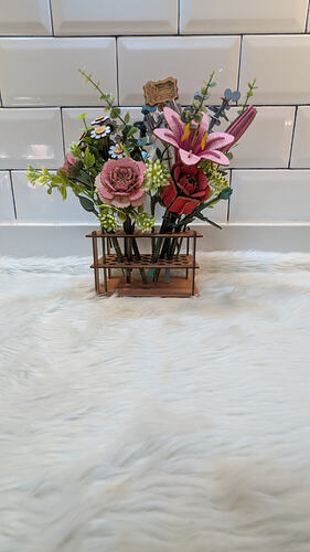 Jill_Francisco's wooden flower flower arrangement