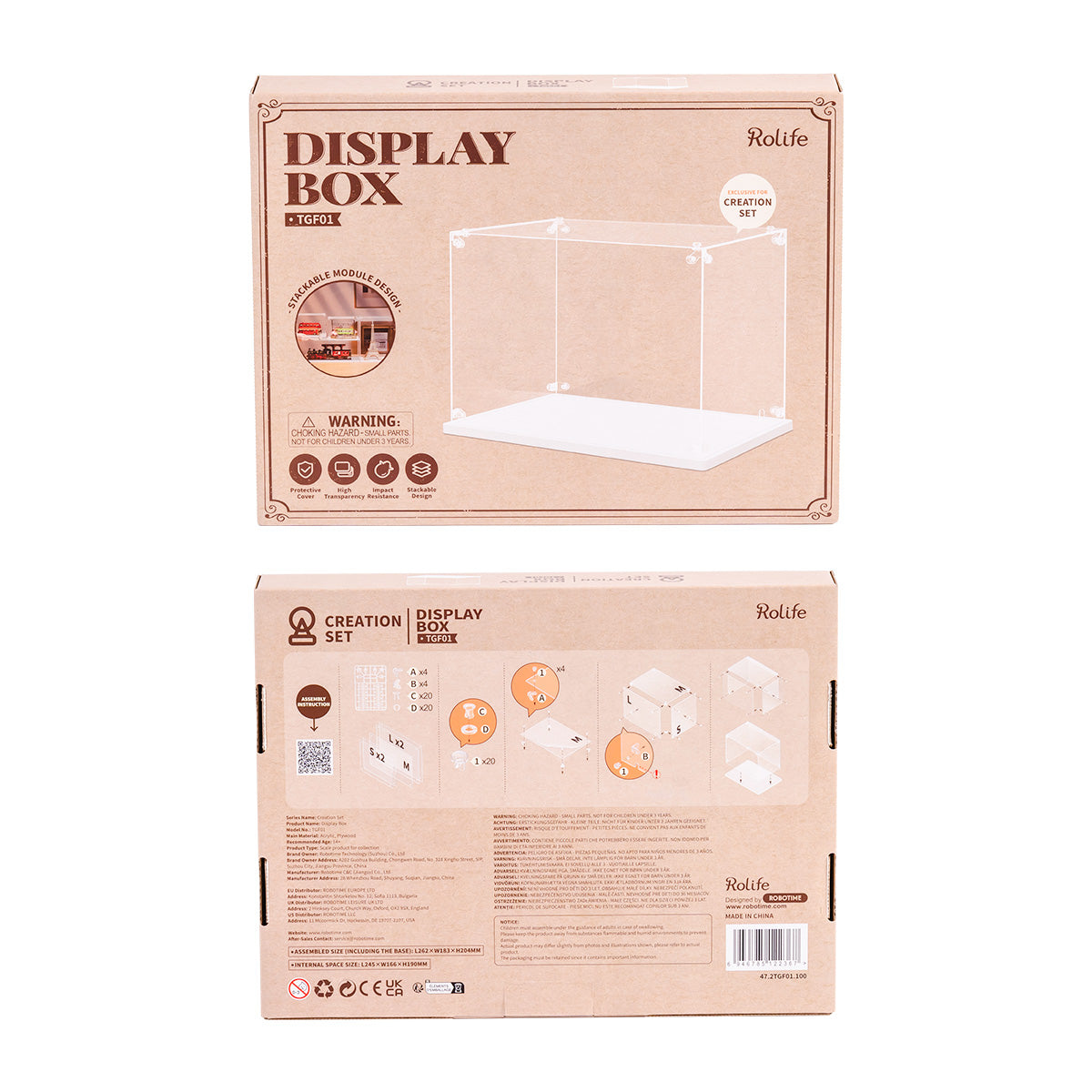 装飾BOX Rolife Dust Cover | Display Box for Wooden Puzzle