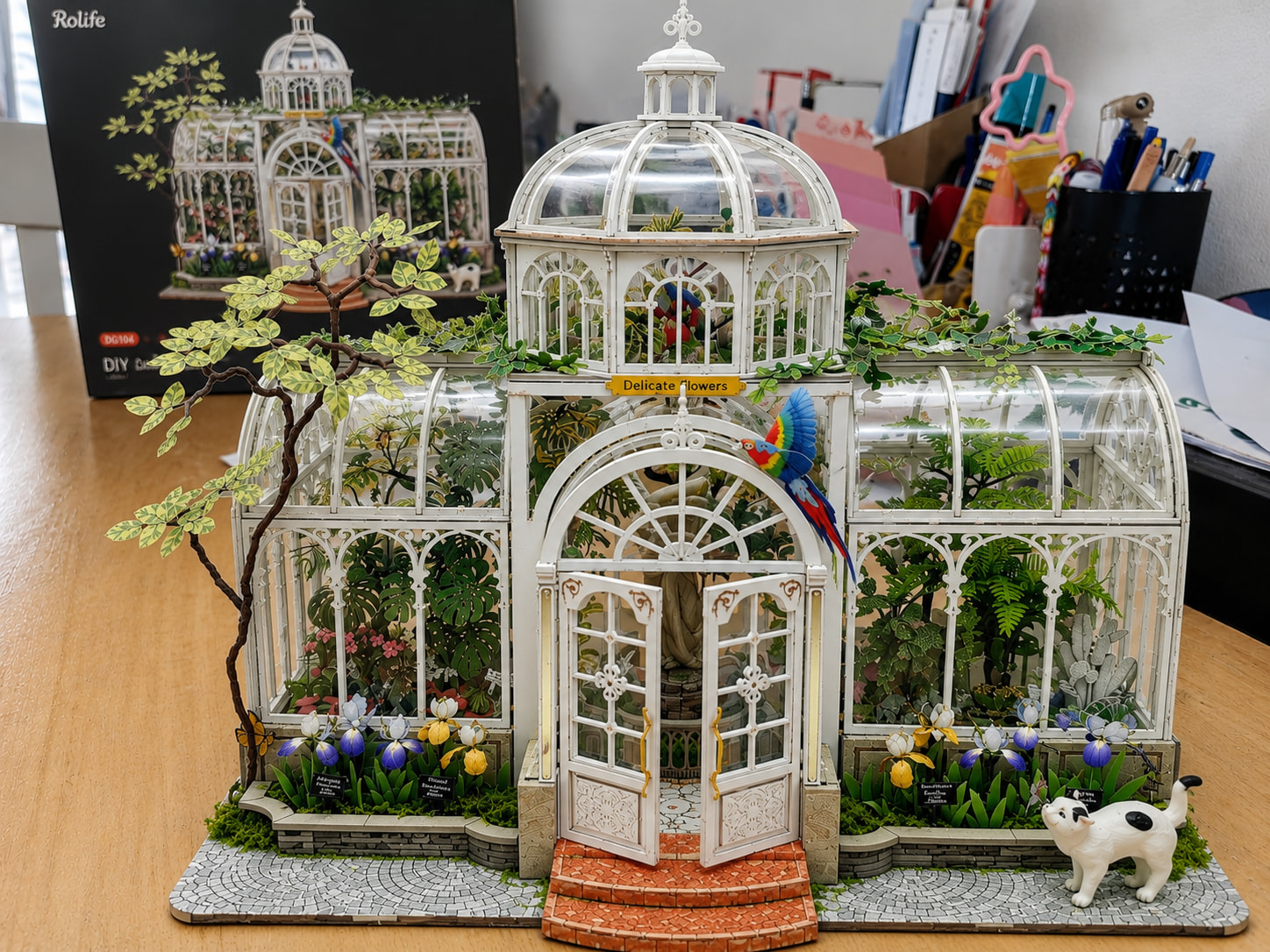 Completed Rolife Oxygen Oasis DH102 botanical greenhouse
