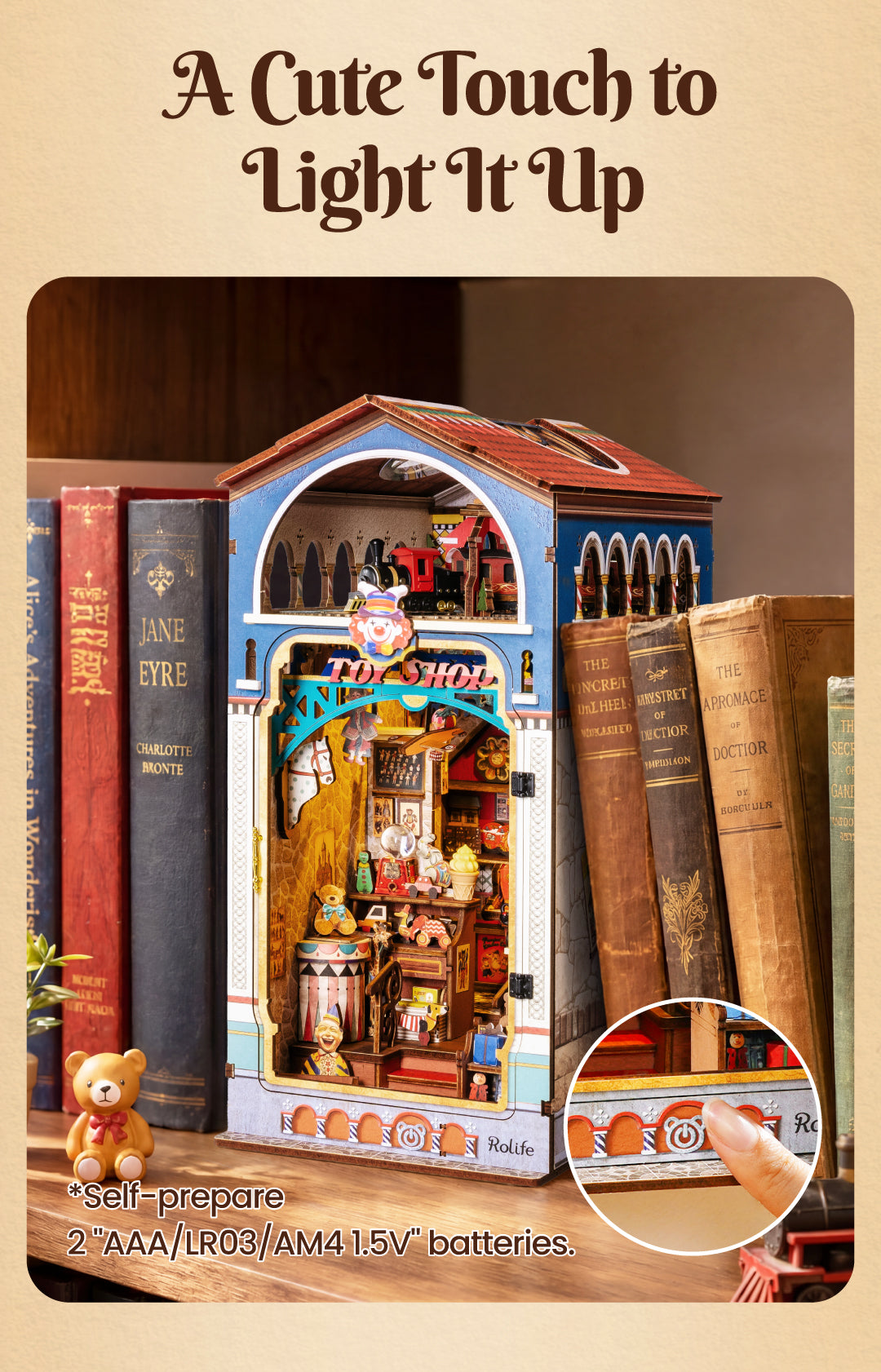Treasure Toy Shop detail image showing A Gift Full of Childhood Wonder: Treat yourself or surprise a toy lover with an enjoyable build filled with memorable details.