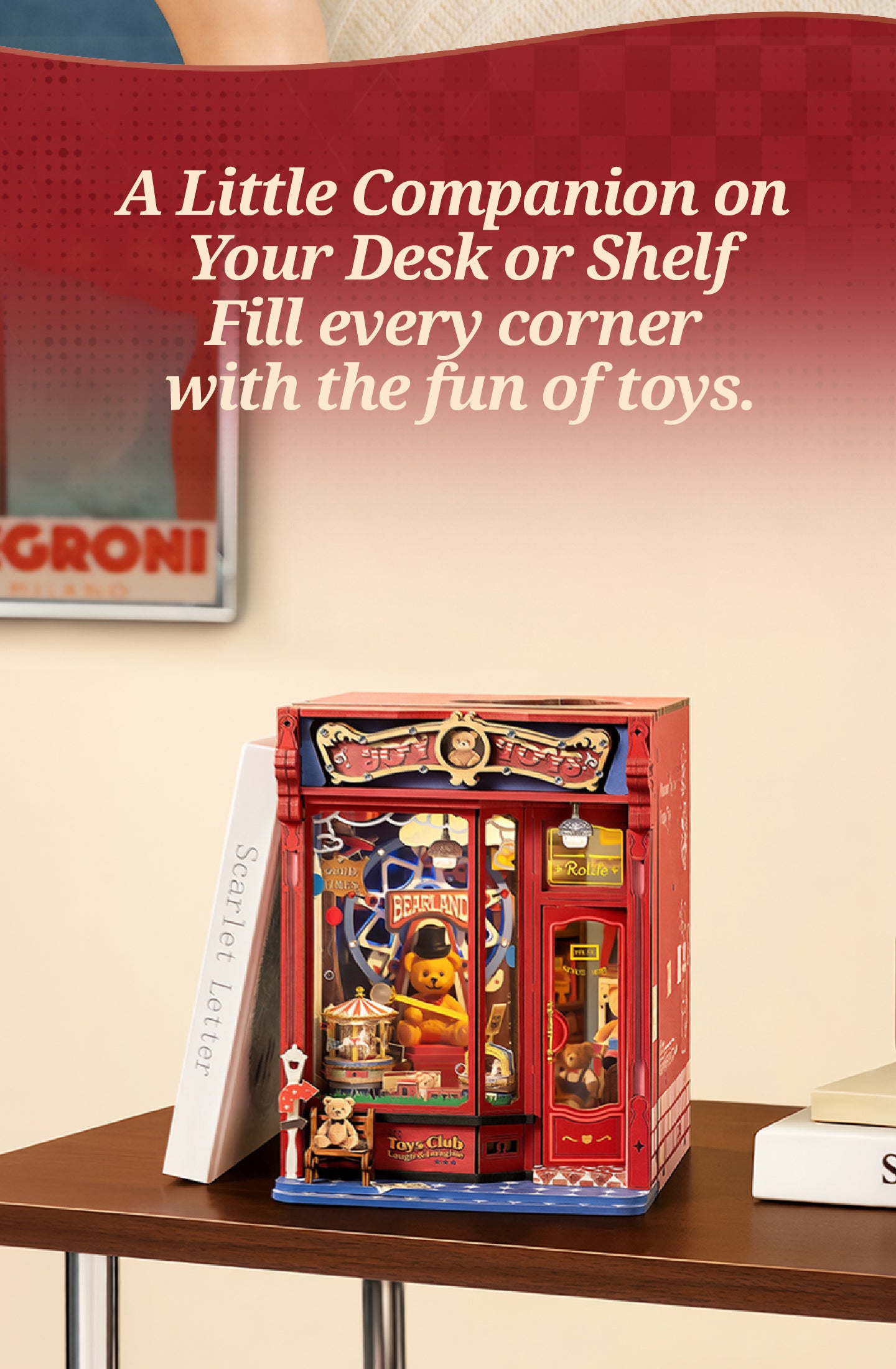 Joy Toys snap-fit assembly and no-glue instruction graphic