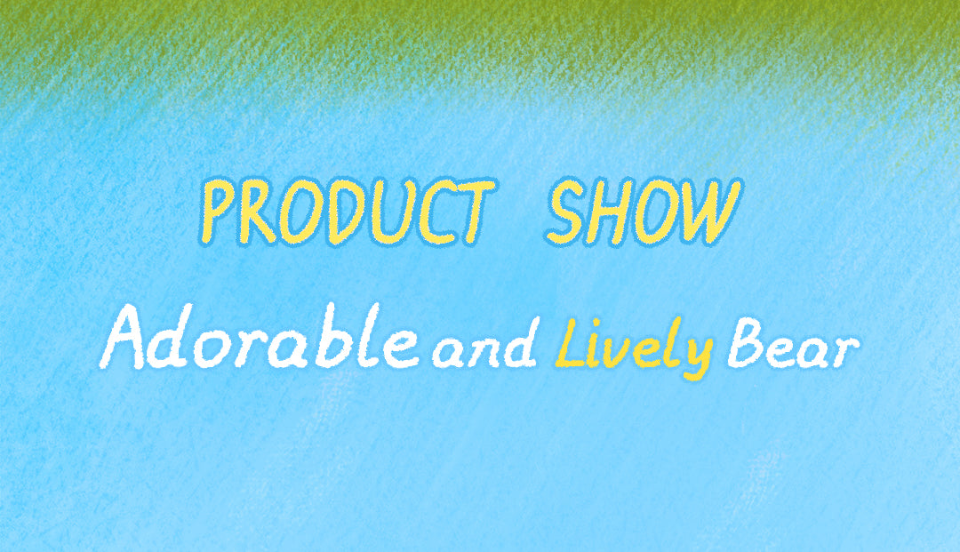 Rolife Nanci Spring Bear MN003 product show title card for the bear plush pendant.